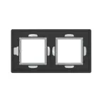 Рамка из алюминия, ''Avanti'', серая, 4 модуля