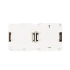 Quteo Блок: Выключатель + розетка с заземлением со шторками наружный белый IP44