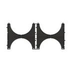 Держатель расстояния (кластер) 110мм для двустенныx труб двойной