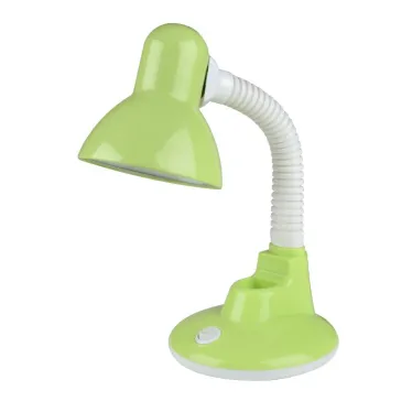 Светильник настольный. Цоколь Е27. Механический выключатель. Зеленый.