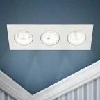 Встраиваемый светильник декоративный KL92-3 WH MR16/GU5.3 белый, пластиковый (MR16/GU5.3 в комплект не входит)