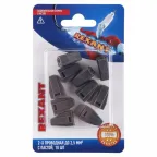 Экспресс-клемма с пастой СМК 773-302, 2-проводная до 2,5 кв мм серая, 10 шт, REXANT