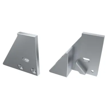 Заглушка для ALM-GLASS-10 с опорой правая с отверстием (ARL, Металл)