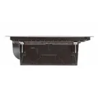 Лючок напольный 12 модулей черный RAL 9005