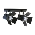 Светильник Кино НПБ 01-2х60-515 черн.матовый/черный ИУ