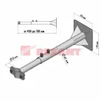 Кронштейн для мачт Крым телескопический 40-70 см,