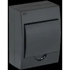 Корпус модульный пл. нав. ЩРН-П-6 черный IP41