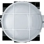 Светильник НПП-100w термостойкий круглый с решеткой IP54 белый