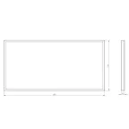 Светильник светодиодный SPO-960-3-40K-062 62Вт 4000К 6720Лм 1195x595x40 матовый