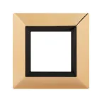 Рамка из металла, ''Avanti'', золотая, 2 модуля