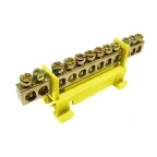 Шина PE земля на DIN-изоляторах тип Стойка ШНИ-6х9-12-С-Ж