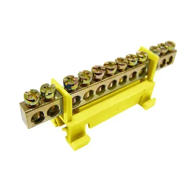 Шина PE земля на DIN-изоляторах тип Стойка ШНИ-6х9-12-С-Ж