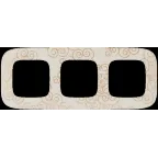 Valena ALLURE Рамка 3 поста Нарцисс золото универсальная