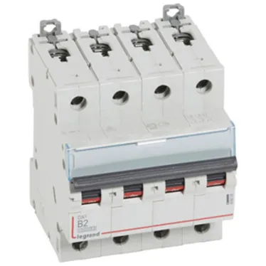 Выключатель автоматический четырехполюсный 2А B DX3 10kА/16kА