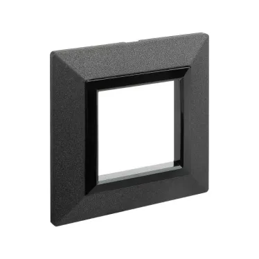 Рамка из металла, ''Avanti'', графитовая, 2 модуля