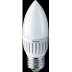 Лампа светодиодная LED 5вт E27 белый матовая свеча