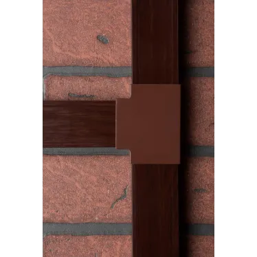 Угол T-образный (40х25) (4 шт) Plast под темное дерево