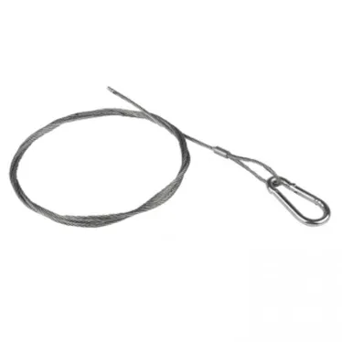 Трос стальной с карабином L-3м (2мм)