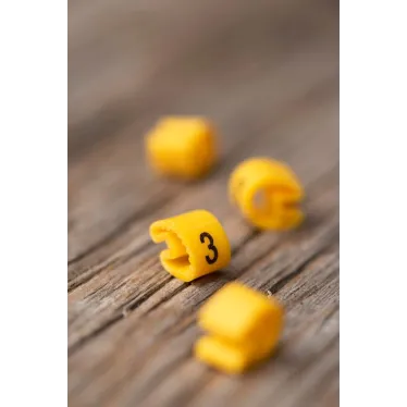 Маркер кабельный 6.0кв.мм 3 (350ед) (ЕС-3)