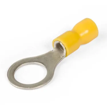 Наконечники кольцевые изолированные с ПВХ манжетой (НКИ) 6,0–10 желтые (100 шт/уп)