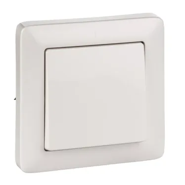 ХИТ Выключатель одноклавишный скрытый 250В 6А белый