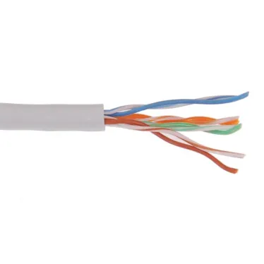 Витая пара U/UTP кат 5е 4x2x24AWG solid 305м PVC серый