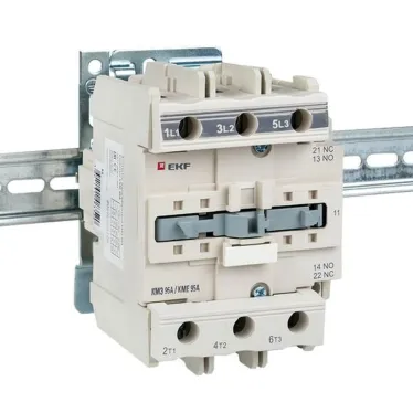 Пускатель магнитный КМЭ 95А катушка управления 220В АС малогабаритный 1NO 1NC