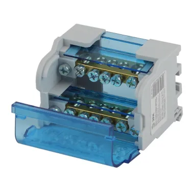 Шины на DIN-рейку в корпусе (кросс-модуль) ШНК 2х7 L+PEN