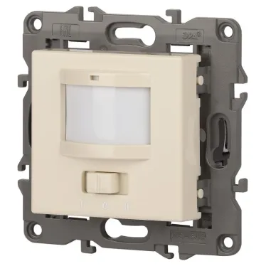 Датчик движения 2-проводной, 180-250В, 200Вт, Эра Eleg, слоновая кость,14-4103-02