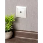 Валенсия лицевая панель розетки TV 1-местная 75Ом 5-862МГц жемчуг