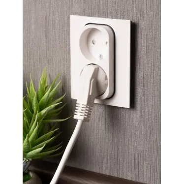 Стокгольм Механизм Розетки 2-местной б/з 10А белый с защ. штор.