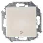 Выключатель кнопочный 15 пиктограмма 16А 250В винтовой зажим шампань