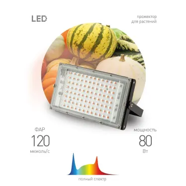 Фитопрожектор для растений светодиодный FITO-80W-Ra90-LED-Y полного спектра