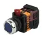 Кнопка ABLFS-22 синий d22мм неон/240В 1з+1р