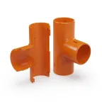 Тройник разборный оранжевый d25 мм (30шт/300шт уп/кор)