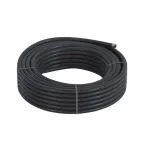 Металлорукав DN 10мм в гладкой PU оболочке, Dвн 10,0 мм, Dнар 15,0мм, 50м, цвет черный