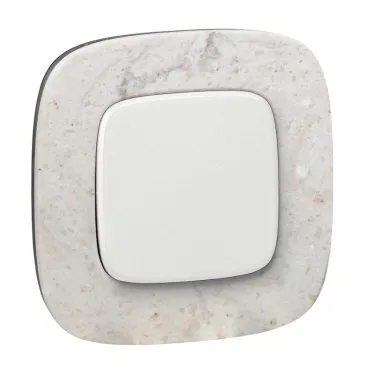 Valena ALLURE Лицевая панель для выключателей одноклавишных Жемчуг