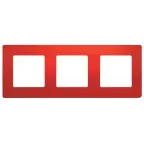 ETIKA Рамка 3 поста красная