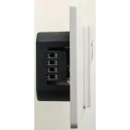 GLOSSA термостат электрон.теплого пола с датчиком,от+5до+50°C,10A, перламутровый