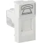 Розетка модульная телефонная RJ-11 45х22.5мм белая