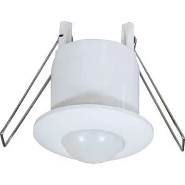 Датчик движения ИК встраиваемый 500w 360 градусов 6м IP20 белый