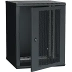 Шкаф LINEA W 15U 600x600 мм дверь перфорированная RAL9005