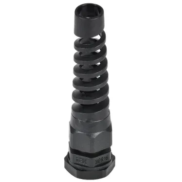 Сальник MGR 16 с гибким отводом d-4-8мм IP68 черный IEK