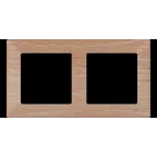 Valena LIFE Рамка 2 поста светлое дерево универсальная