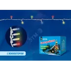 Гирлянда светодиодная  с эффектом мерцания  ULD-S1000-120/TWK MULTI IP67   10м. соед. 120 диодов. мультиколор. шнур белый | UL-00001353 | Uniel