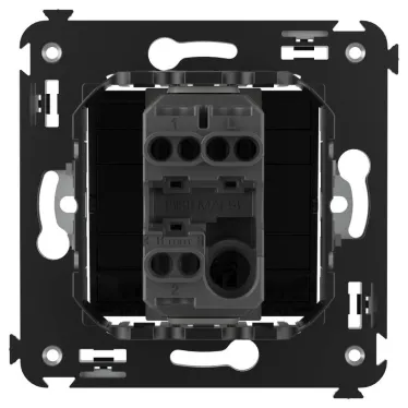 Avanti Переключатель одноклавишный в стену, ''Черный квадрат''