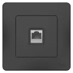 BLANCA скрытой установки розетка компьютерная RJ45, антрацит