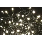 LIGHTING Гирлянда нить 5м 50 светодиодов теплый белый свет IP20 зеленый шнур 1,5м 230В контроллер 8 сцен IEK