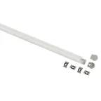 Комплект с накладным анодированным профилем 1520 15х20мм 2м