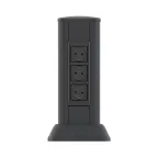 Миниколонна алюминиевая 0.35м цвет черный